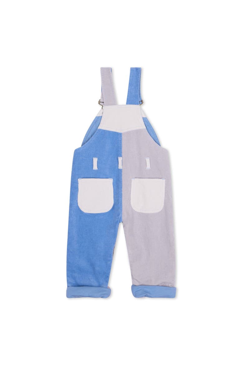 Patchwork Cord Overalls, Alternate, color, Juniper