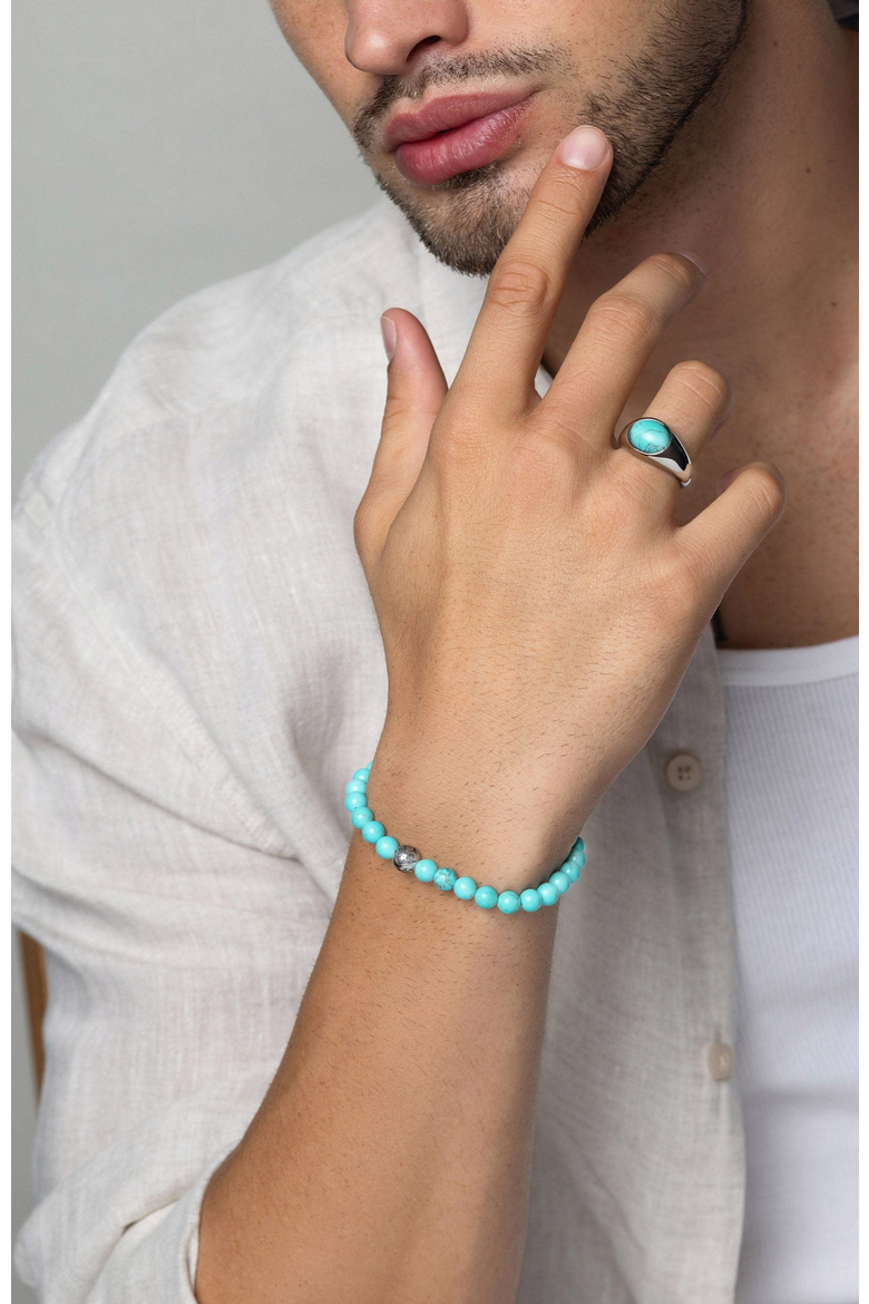 Turquoise Wristband Bracelet, Alternate, color, Turquoise / Silver