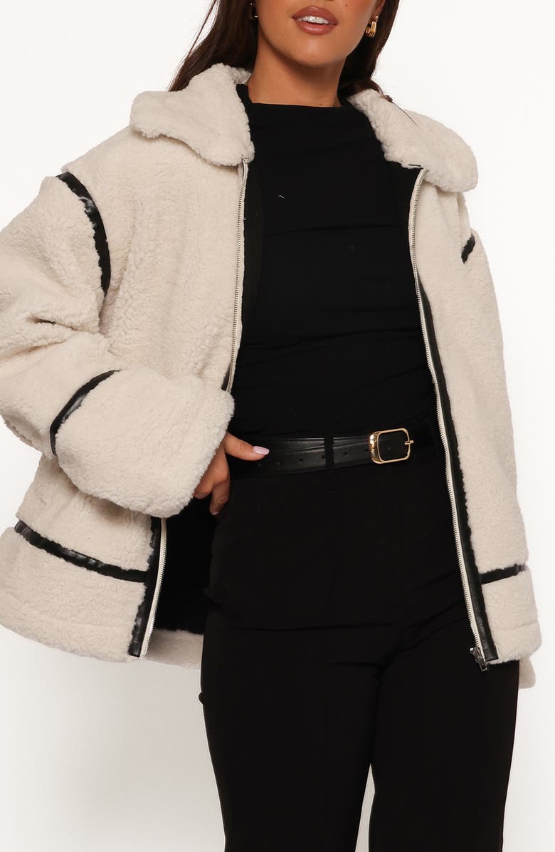 Petal & Pup Ricki Faux Shearling Jacket, Main, color,