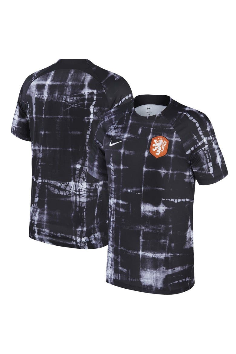 Men's Nike Black Netherlands National Team 2022/23 Pre-Match Top, Main, color, Black