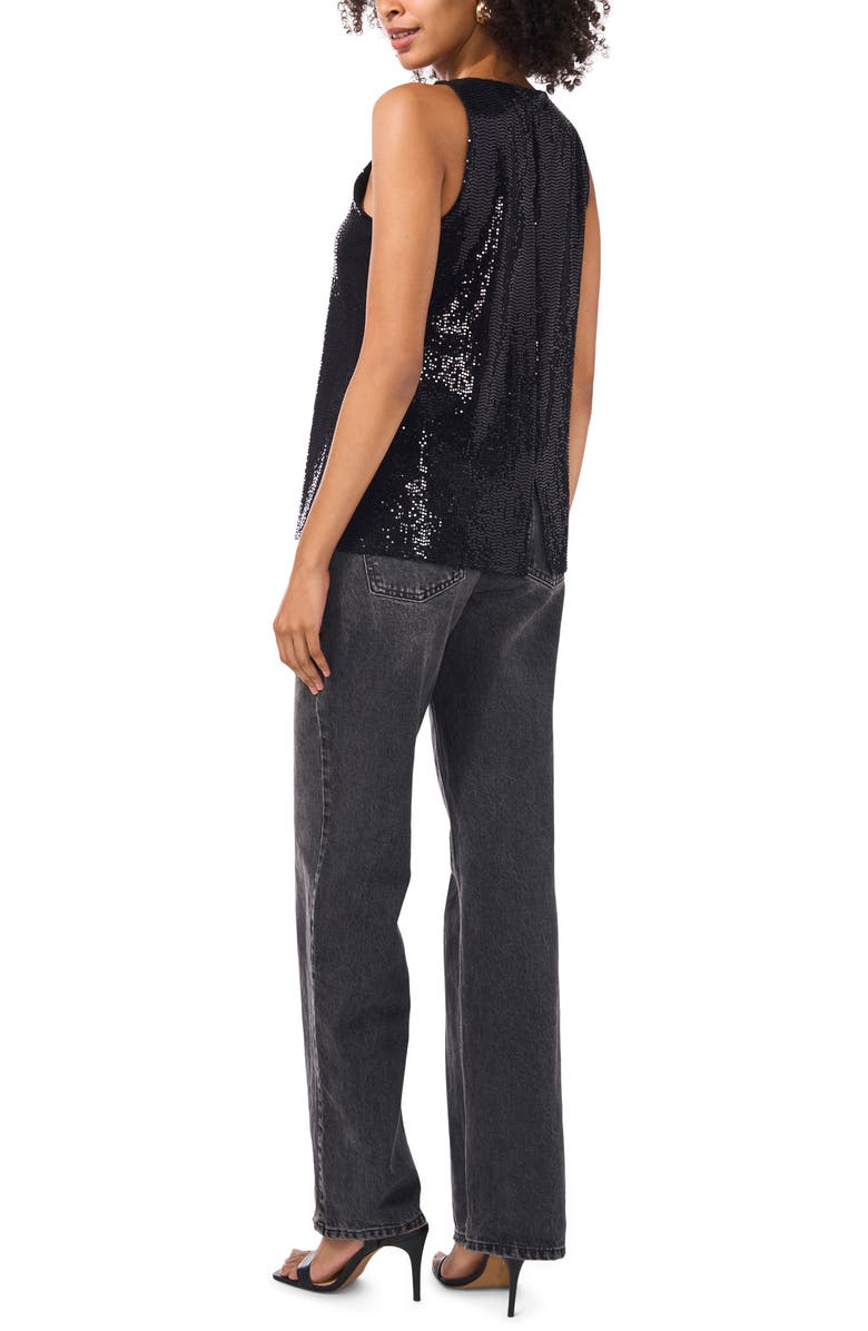 Vince Camuto Sequin Sleeveless Top, Alternate, color, 