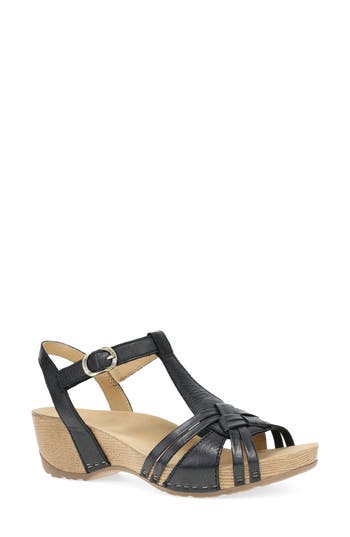 Dansko Tia Ankle Strap Platform Wedge Sandal