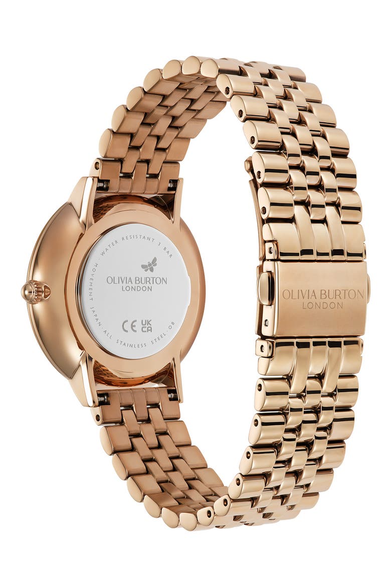 Sunflower Bracelet Watch, 35mm, Alternate, color, ROSE GOLD