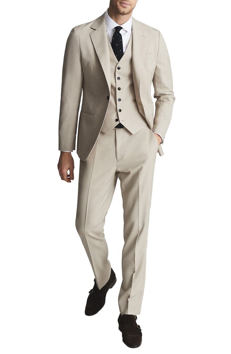 Reiss Men's Fine Wool Vest, Main, color, 