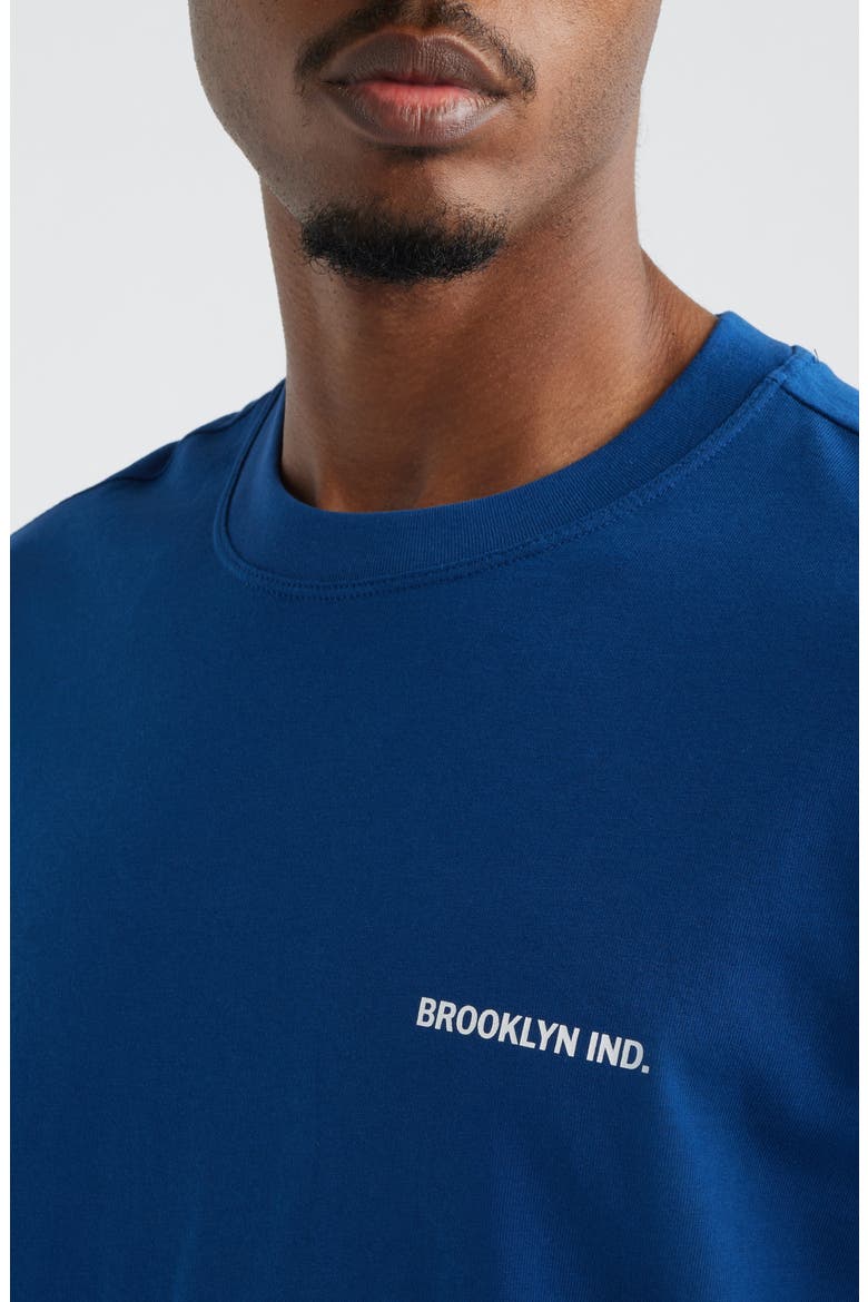 Logo Cotton Graphic T-Shirt, Alternate, color, NAVY PEONY
