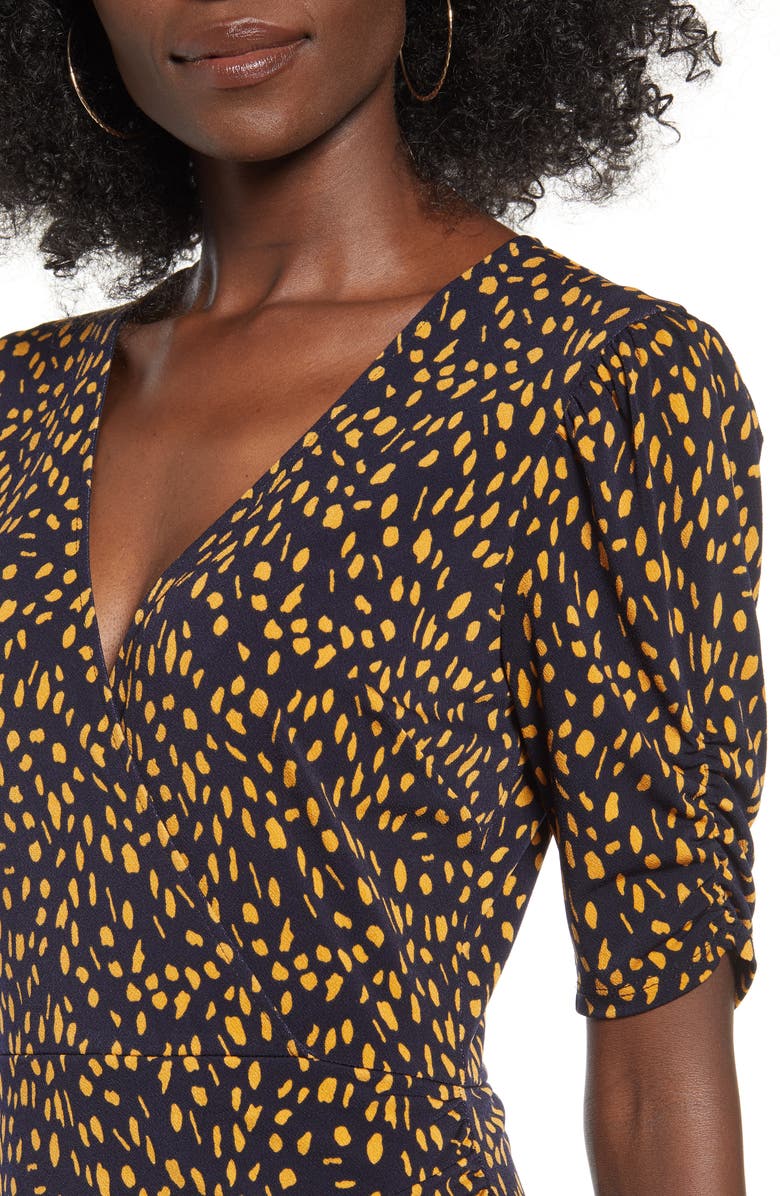 All in Favor Ruched Detail Minidress, Alternate, color, 