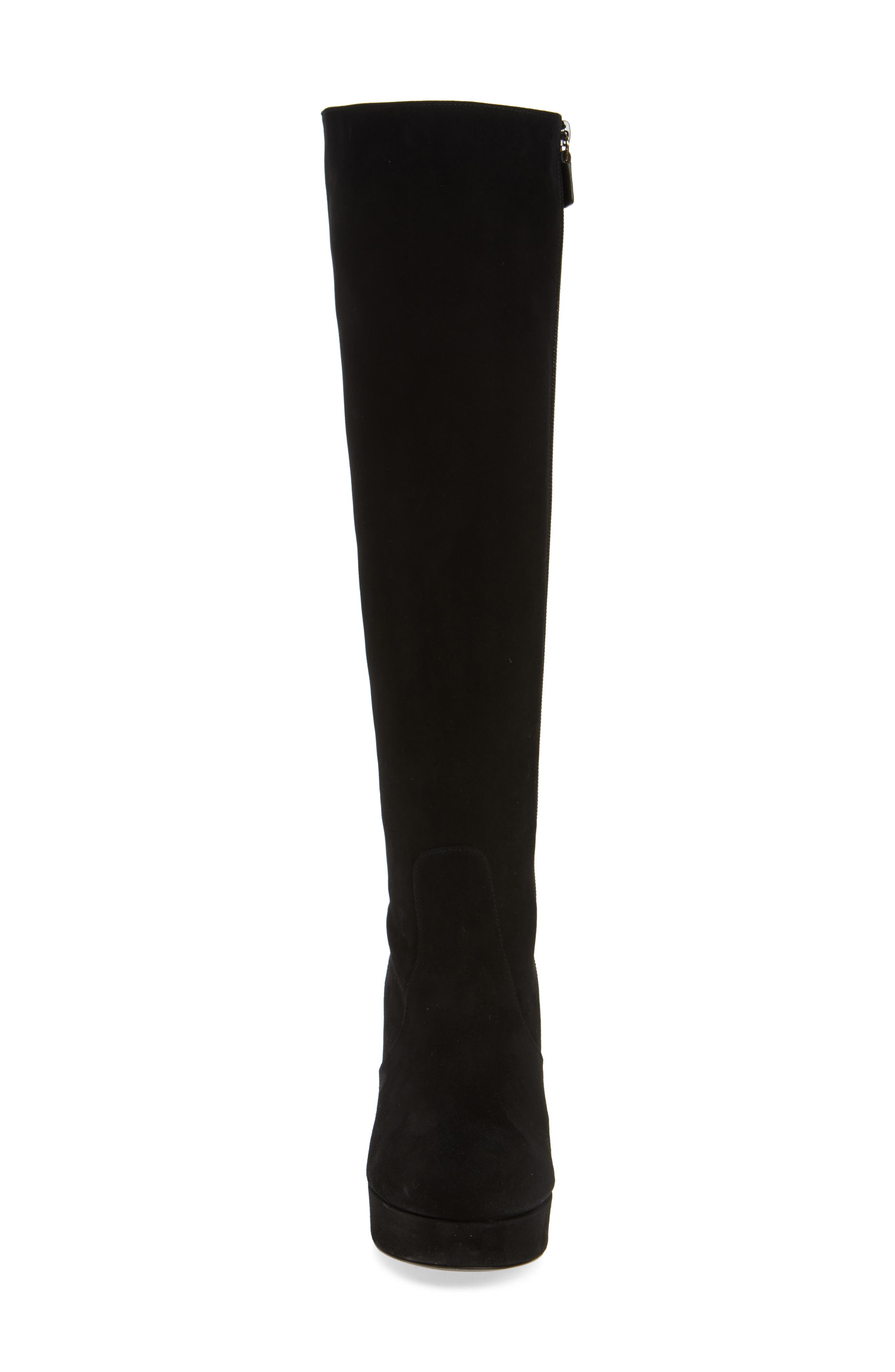 Stuart Weitzman Dayna Platform Boot, Alternate, color, Black