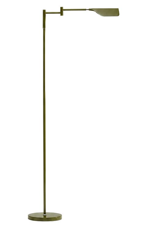 Leaf 53" Industrial LED Task Floor Lamp with Metal Empire Shade, 3-Way Dimming