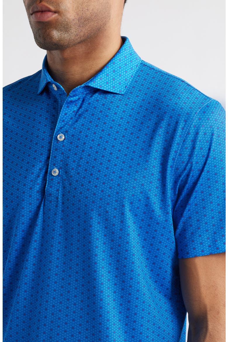 Emillio Geo Print PREP-FORMANCE Golf Polo, Alternate, color, PALISADES BLUE