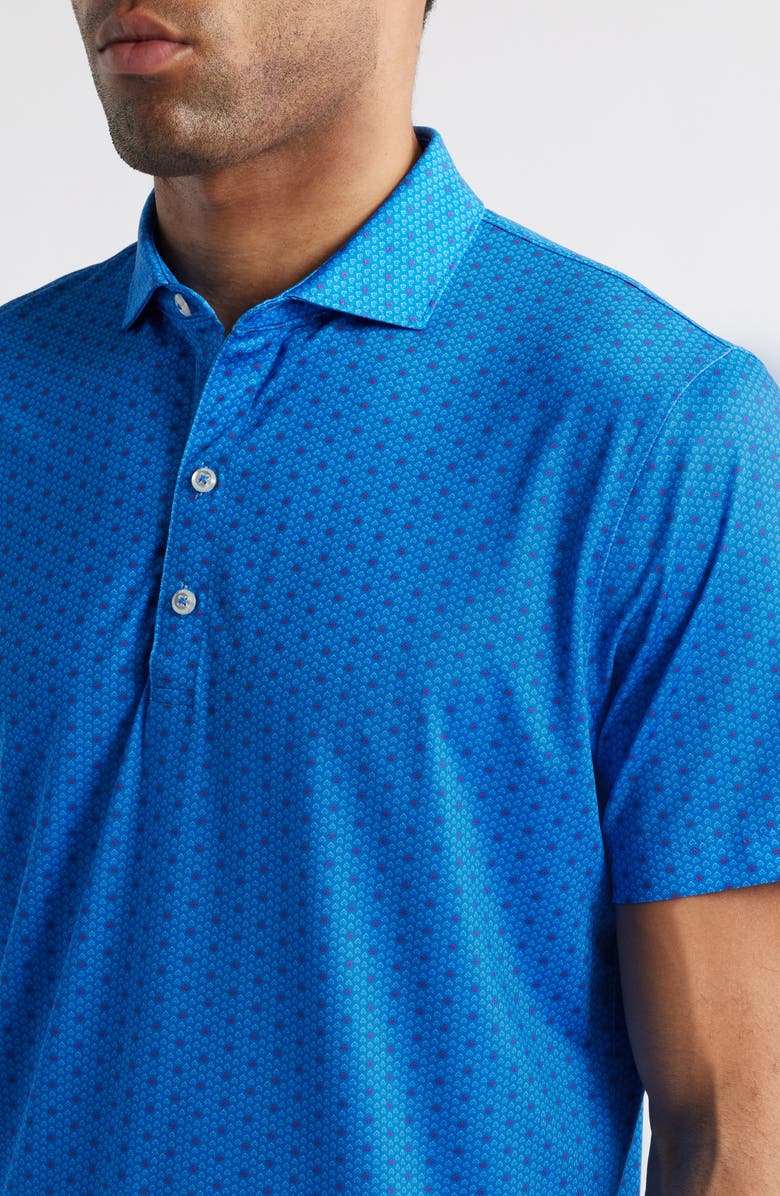johnnie-O Emillio Geo Print PREP-FORMANCE Golf Polo, Alternate, color, Palisades Blue