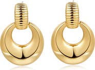Luv AJ Remy Doorknocker Hoop Earrings