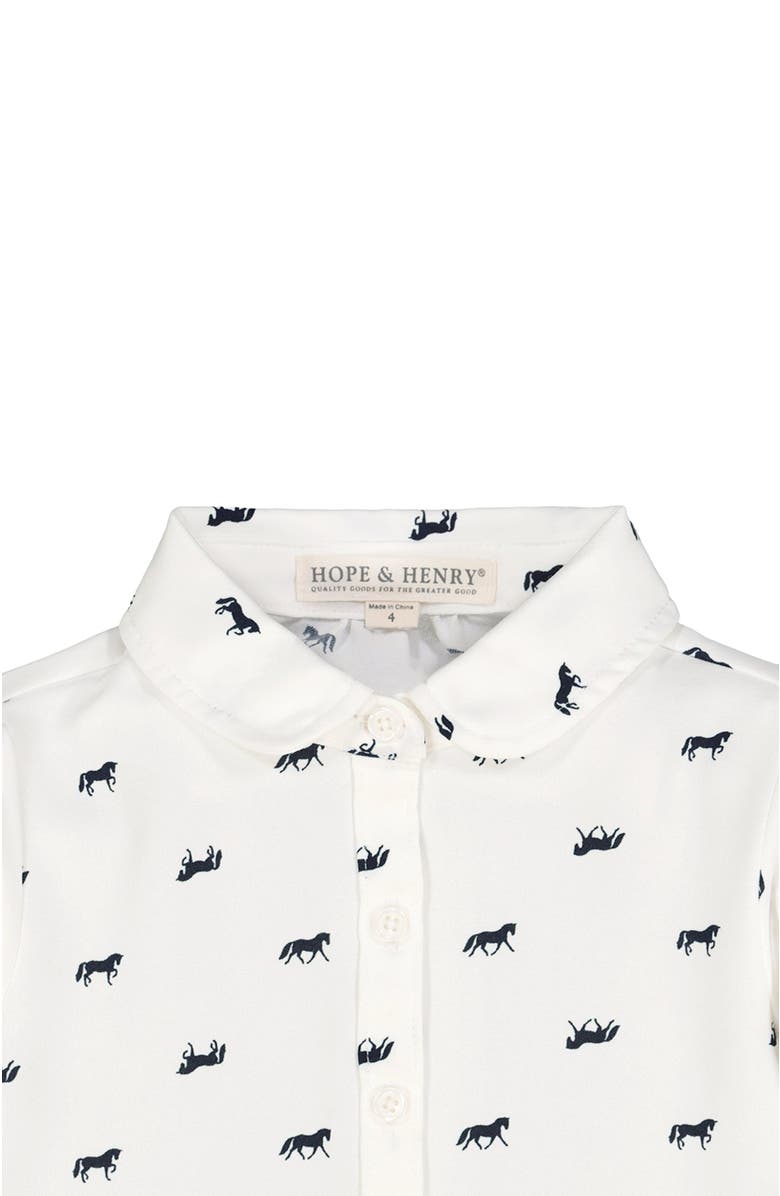 Hope & Henry Baby Girls' Peter Pan Collar Top, Infant, Alternate, color, 