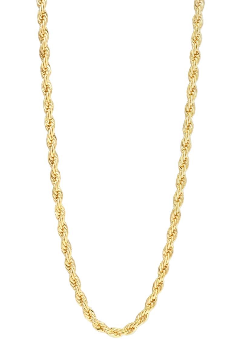Forever Rope Chain Necklace, Main, color, GOLD