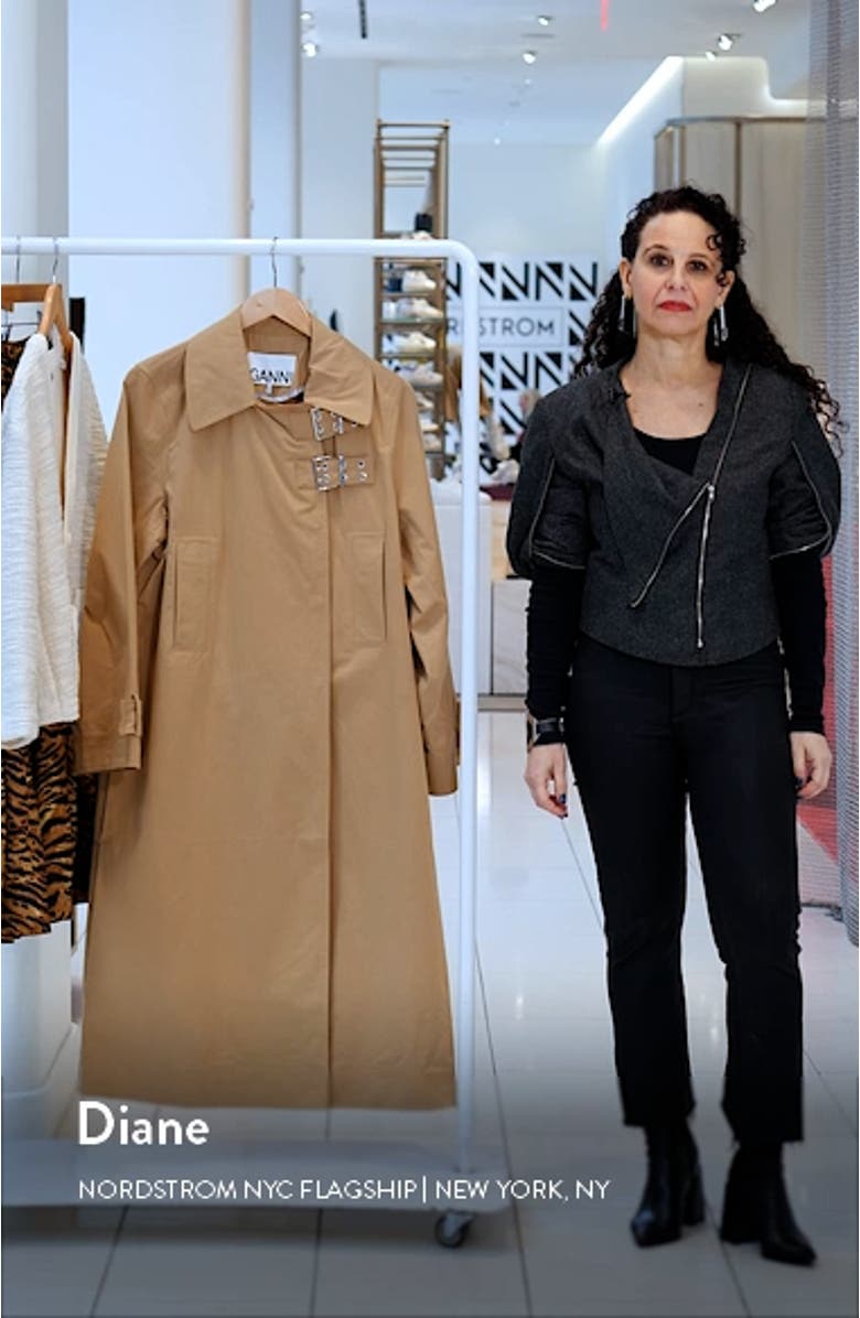 Organic Cotton Blend Twill Coat, sales video thumbnail