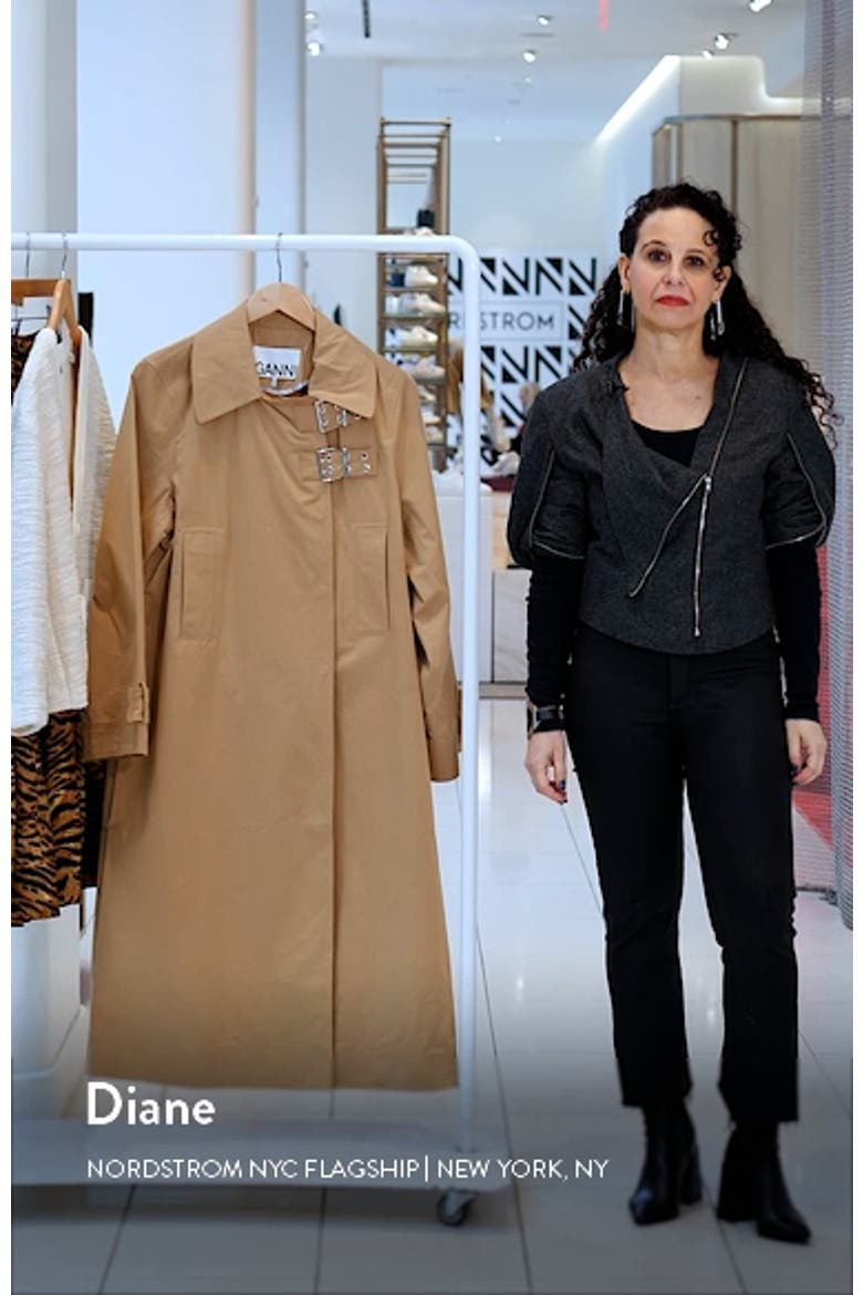 Organic Cotton Blend Twill Coat video
