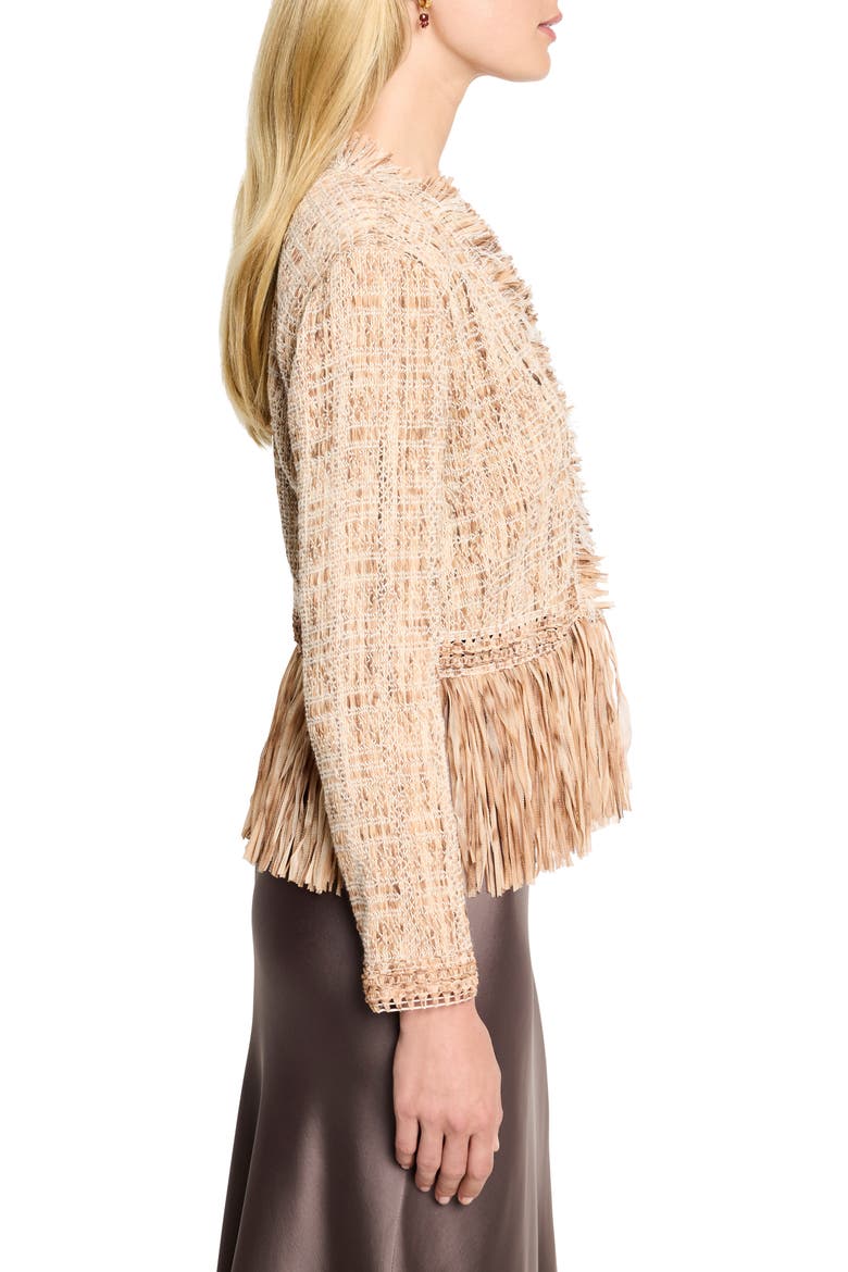 Cork Fringe Knit Jacket, Alternate, color, NEUTRAL MULTI
