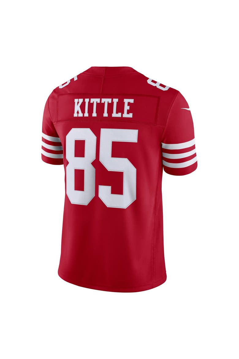 Men's Nike George Kittle Scarlet San Francisco 49ers Team Vapor F.U.S.E. Stitched Limited Jersey, Alternate, color, Scarlet