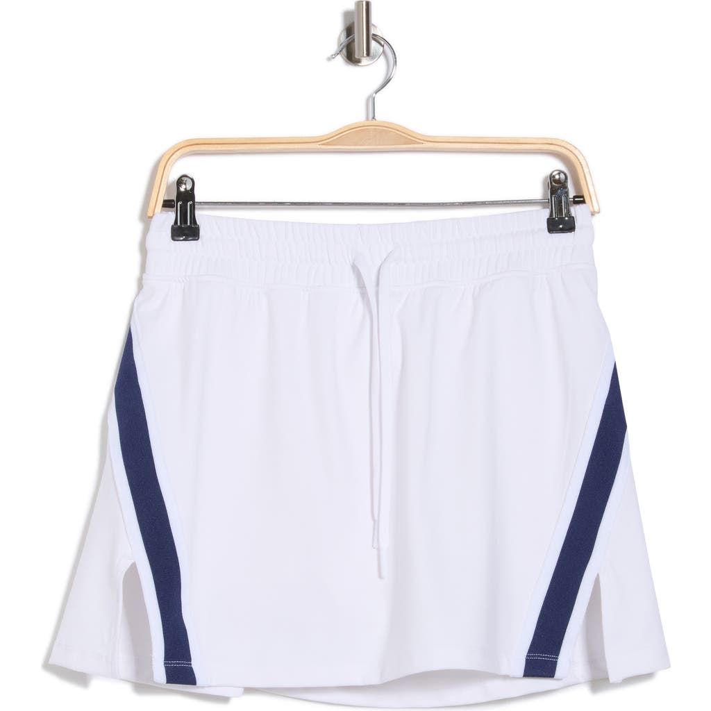 90 Degree By Reflex Contrast Stripe Skort In White
