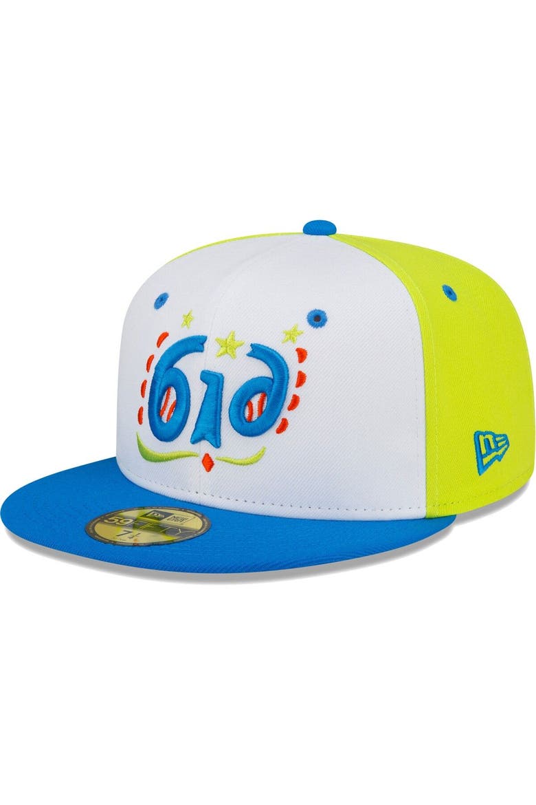 Men's New Era White West Michigan Whitecaps Copa De La Diversion 59FIFTY Fitted Hat, Main, color, White