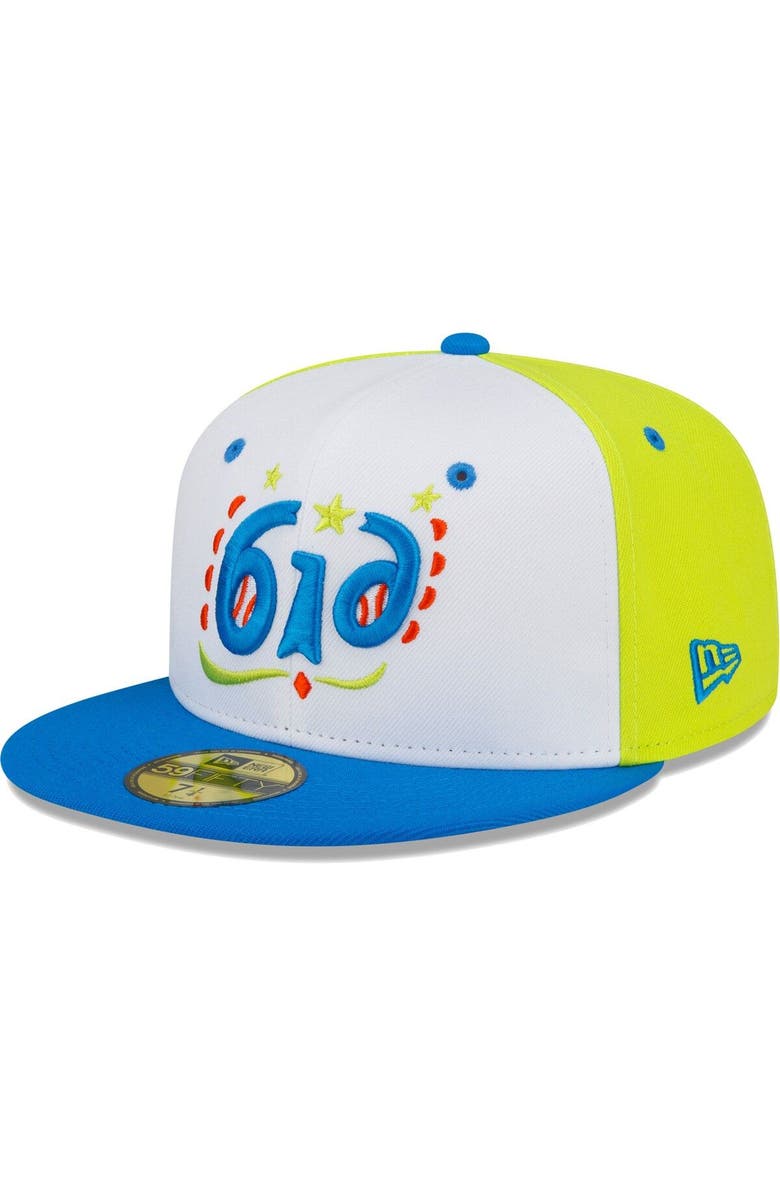 New Era Men's New Era White West Michigan Whitecaps Copa De La Diversion 59FIFTY Fitted Hat, Main, color, White