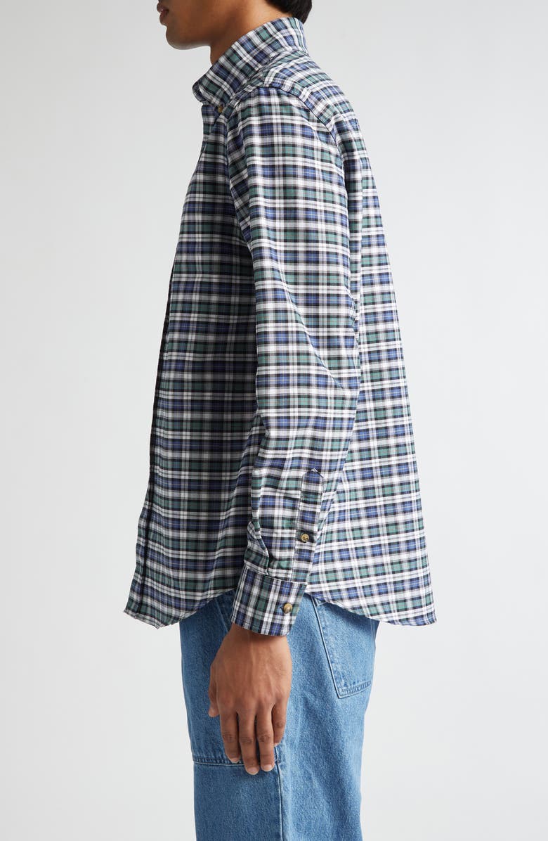 Noah Check Western Oxford Button-Down Shirt, Alternate, color,