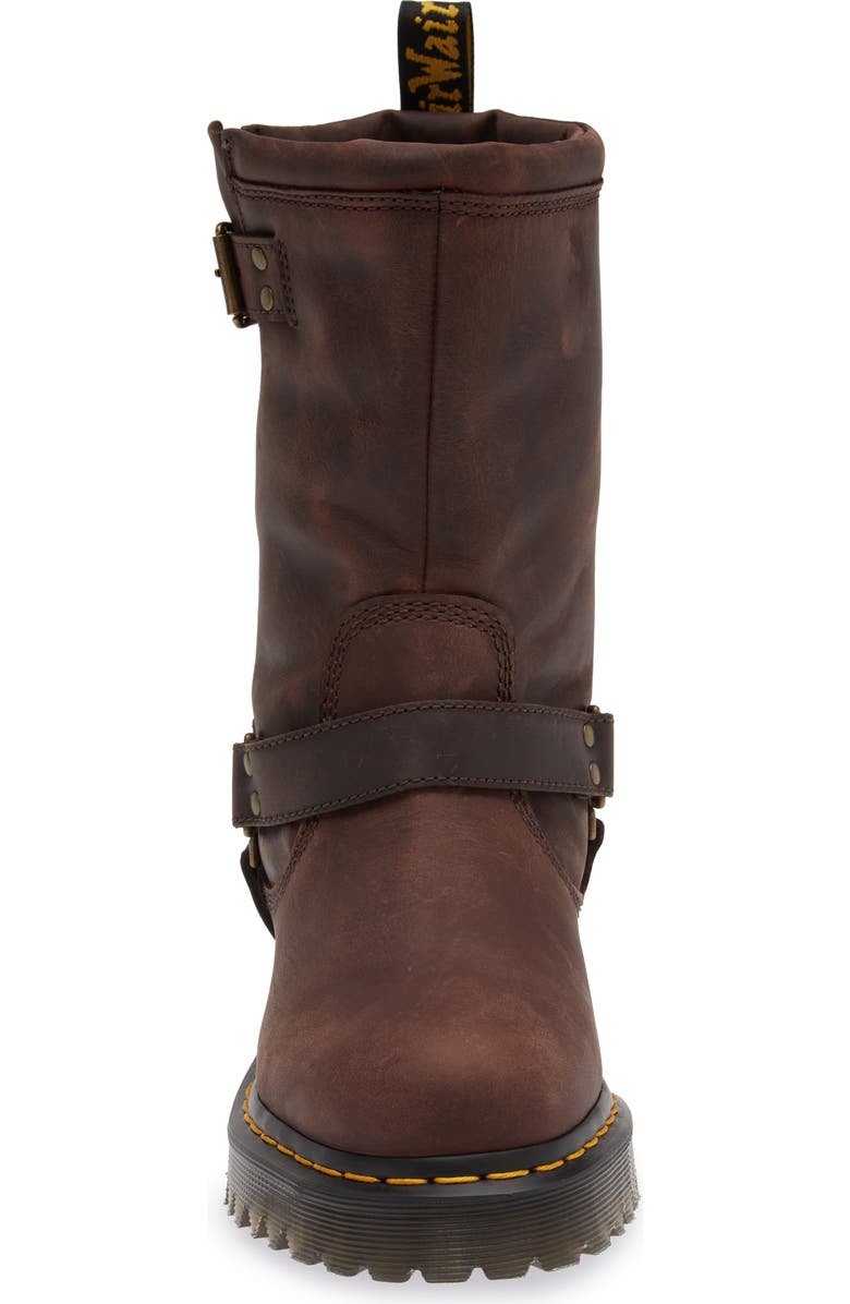 Dr. Martens Anistone Harness Boot, Alternate, color, Dark Brown