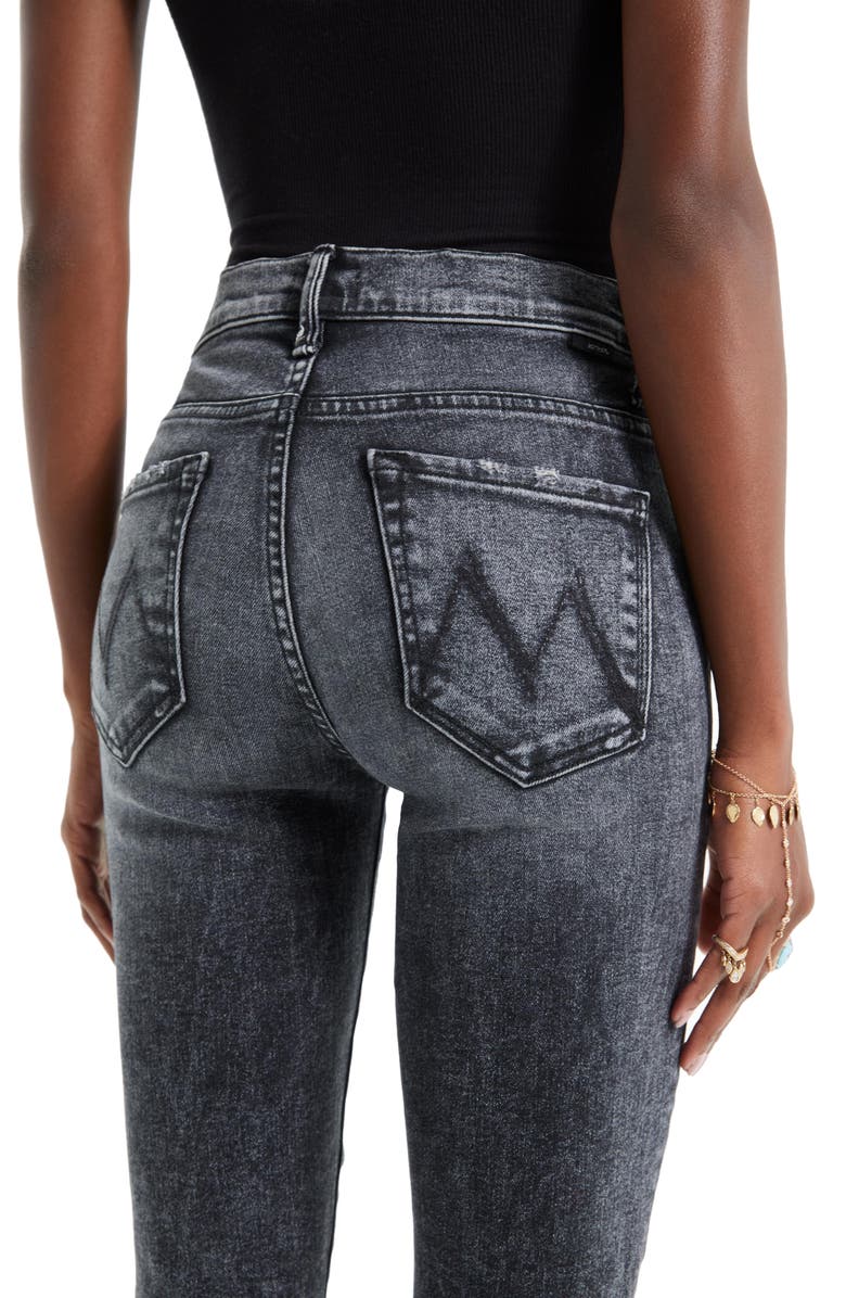 MOTHER The Insider Crop Step Fray Jeans, Alternate, color,