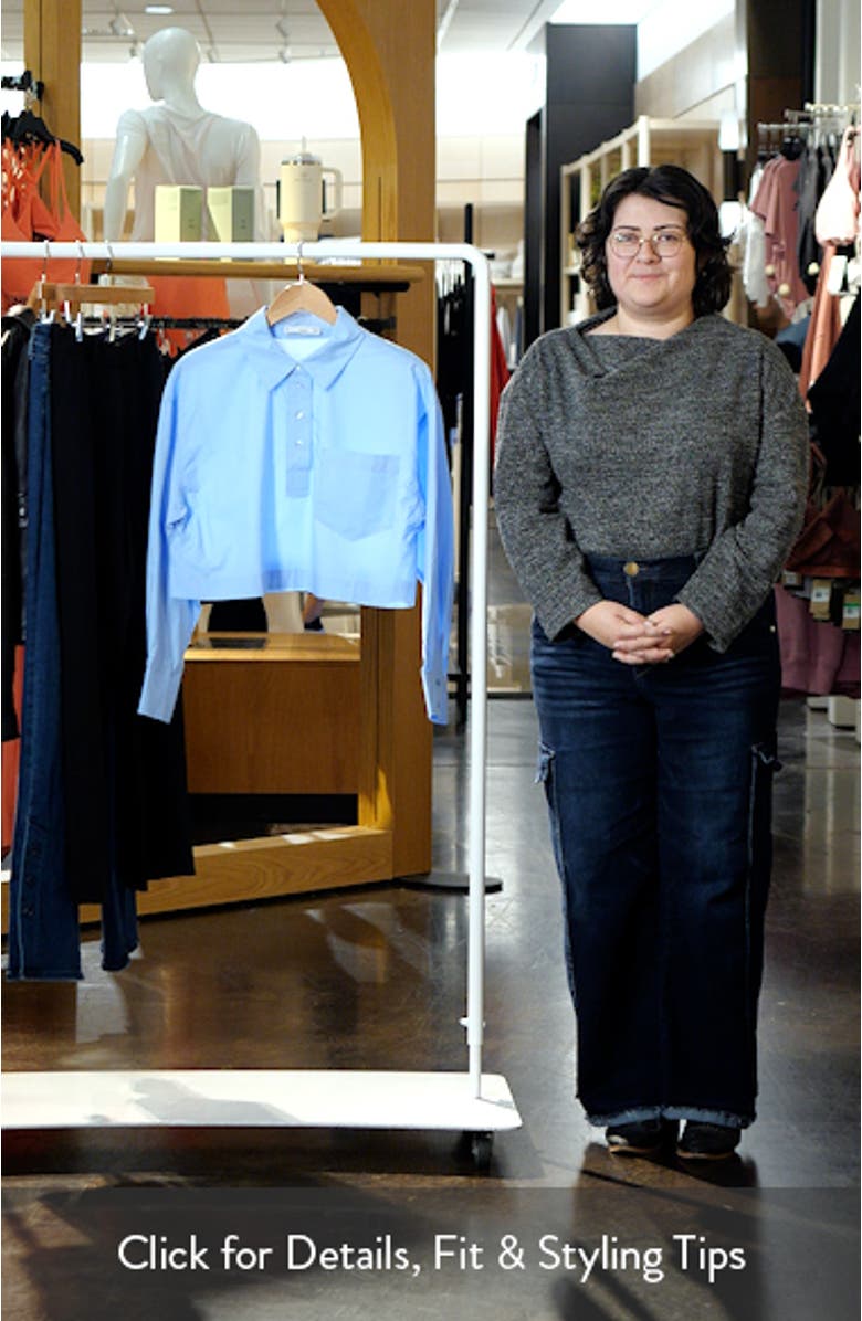 Crop Button Front Shirt, sales video thumbnail