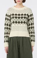 Weekend Max Mara Geometric Virgin Wool Blend Sweater