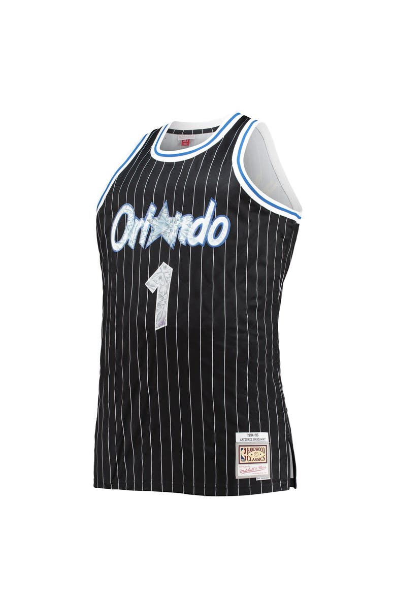 Mitchell & Ness Men's Mitchell & Ness Penny Hardaway Black Orlando Magic Big & Tall 1994/95 NBA 75th Anniversary Diamond Swingman Jersey, Alternate, color, 