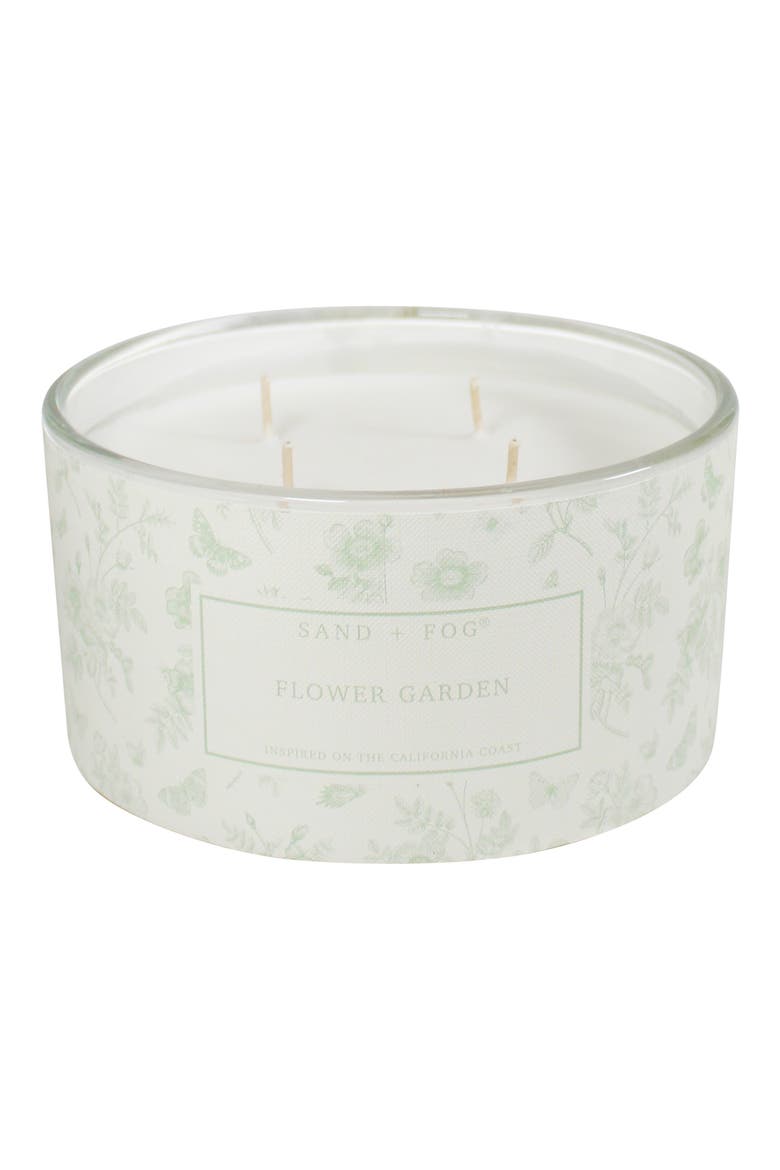 Linen Wrap Scented Candle, Main, color, FLOWER GARDEN