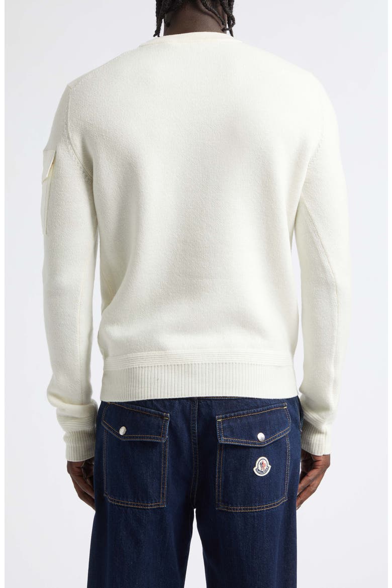 Wool Crewneck Sweater, Alternate, color, SILK WHITE