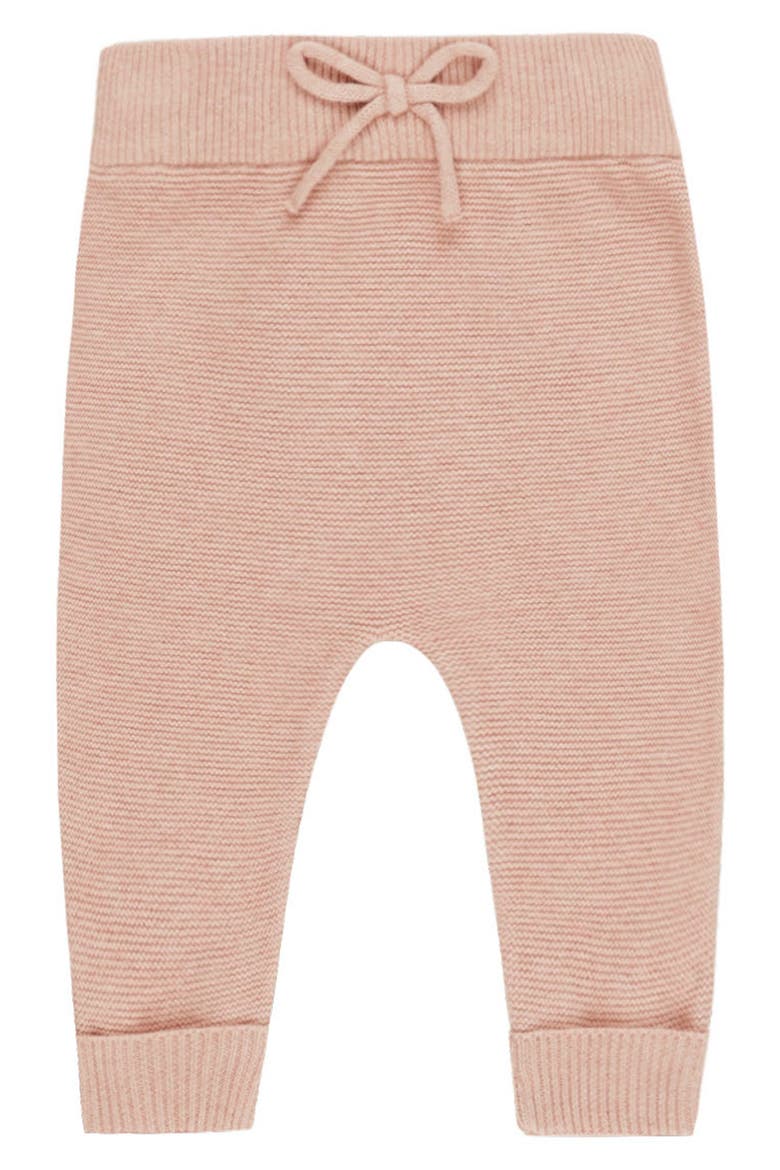 Heathered Organic Cotton Knit Joggers, Main, color, ROSE