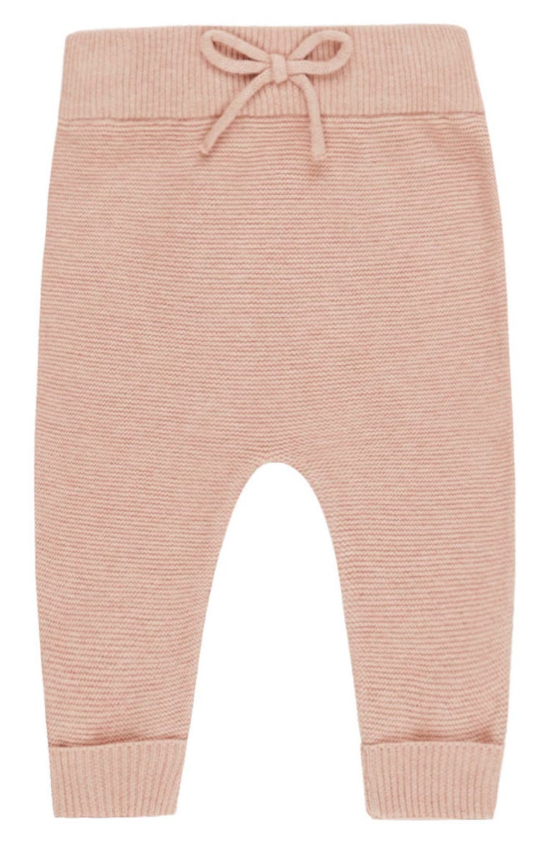 QUINCY MAE Heathered Organic Cotton Knit Joggers, Main, color, Rose