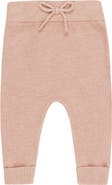 QUINCY MAE Heathered Organic Cotton Knit Joggers