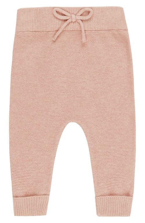 Quincy Mae Babies' Heathered Organic Cotton Knit Joggers In Animal Print