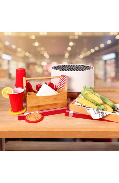 Berghoff Bamboo 2-pc. Tea Box Flatware Caddy Set In Beige