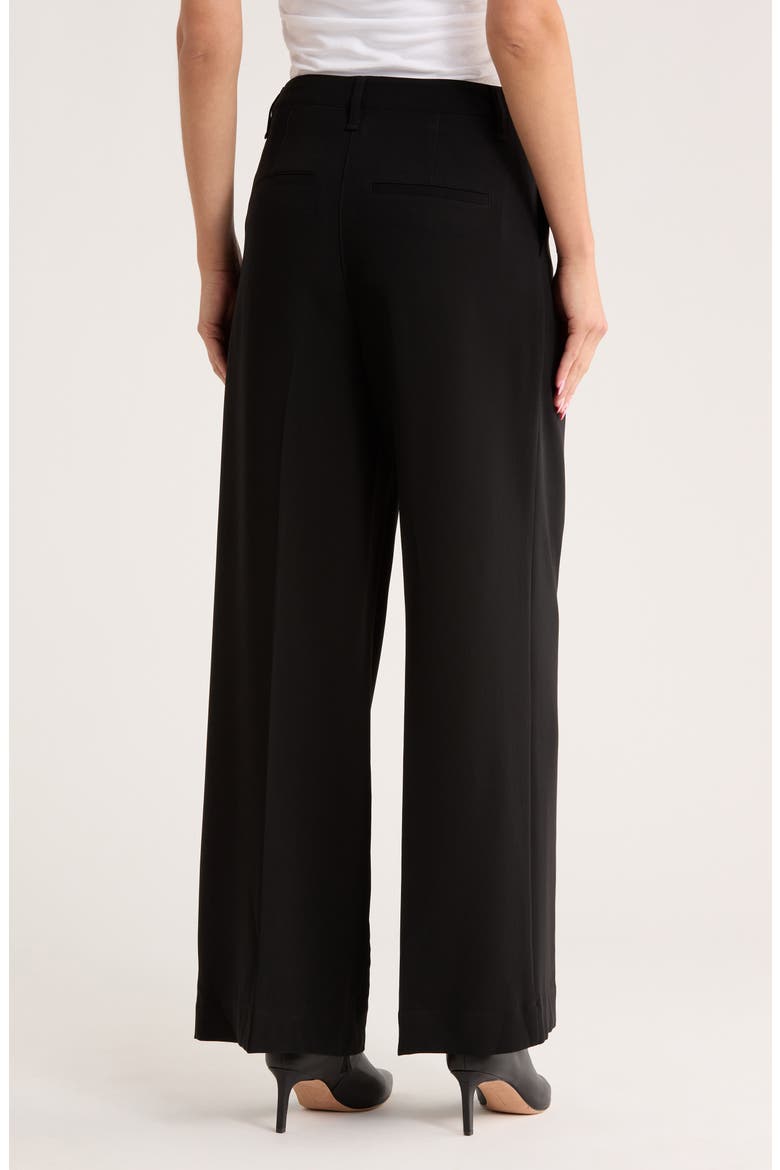 Alexis Pleated Pants, Alternate, color, BLACK