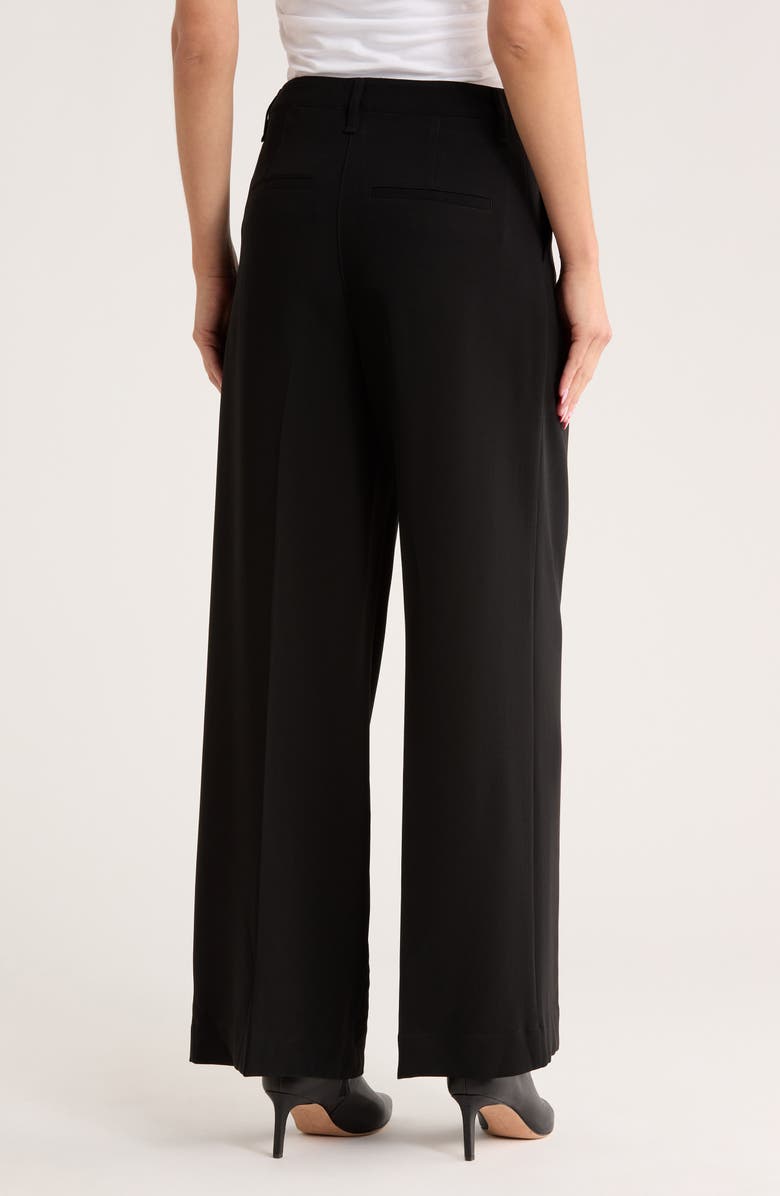 rag & bone Alexis Pleated Pants, Alternate, color, Black