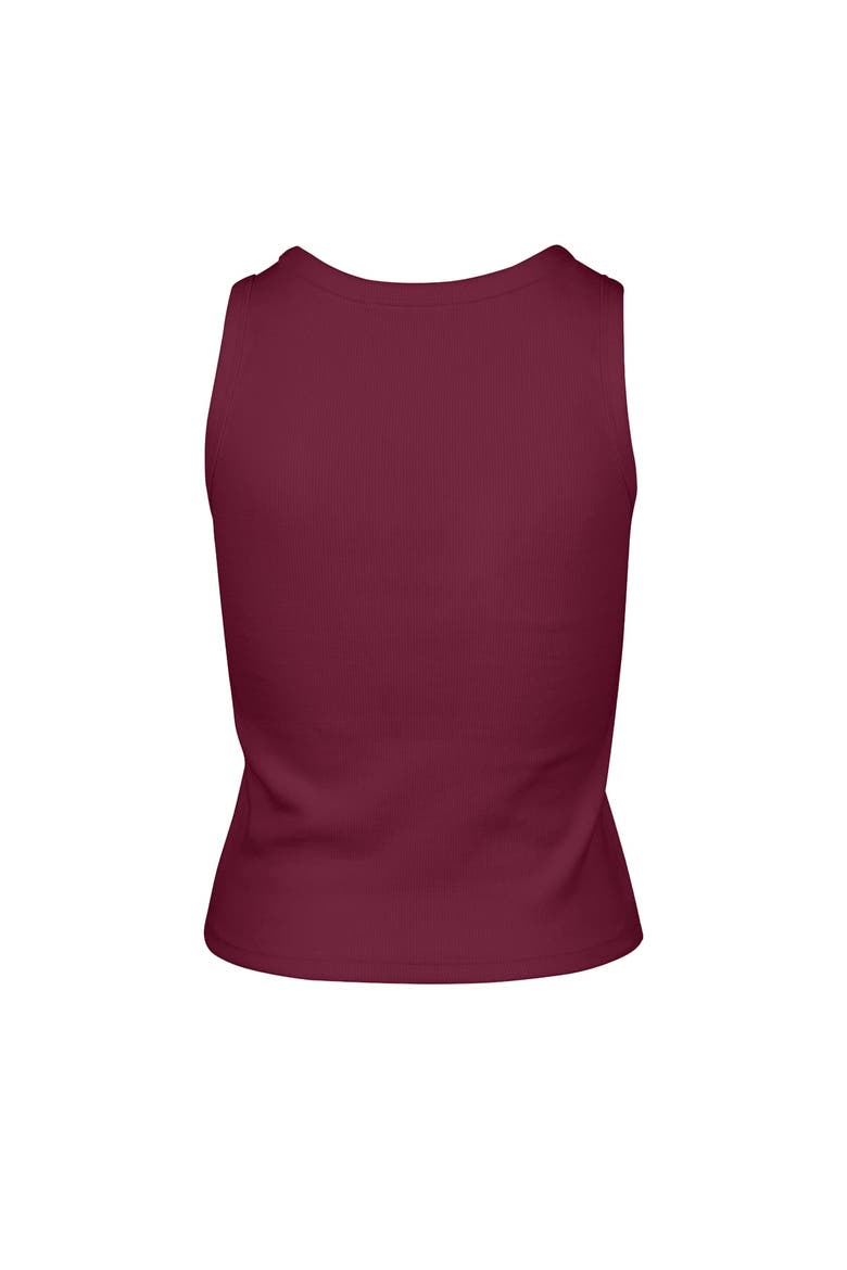 Women's '47  Burgundy Washington Commanders Cropped Straight Cut Ribbed Baby Tank Top, Alternate, color, Burgundy