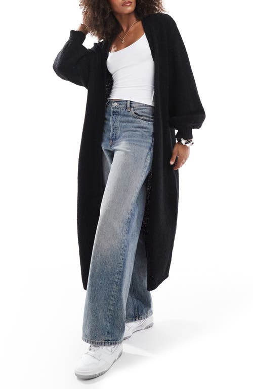 Miss Selfridge Duster Cardigan in Black 