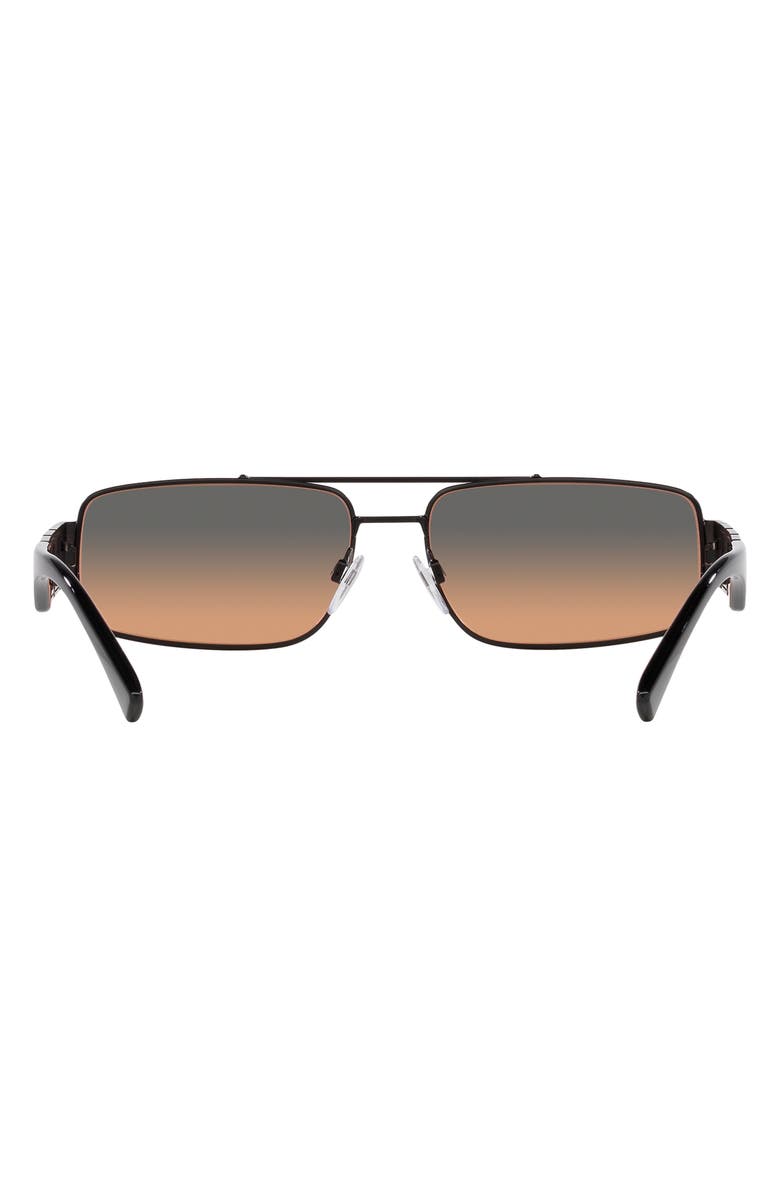 Versace 60mm Rectangular Sunglasses, Alternate, color, 