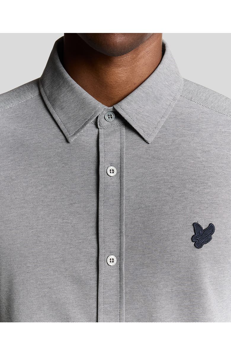 Lyle 
Scott Jacquard Stripe Long Sleeve Shirt, Alternate, color, White/ Deep Tan