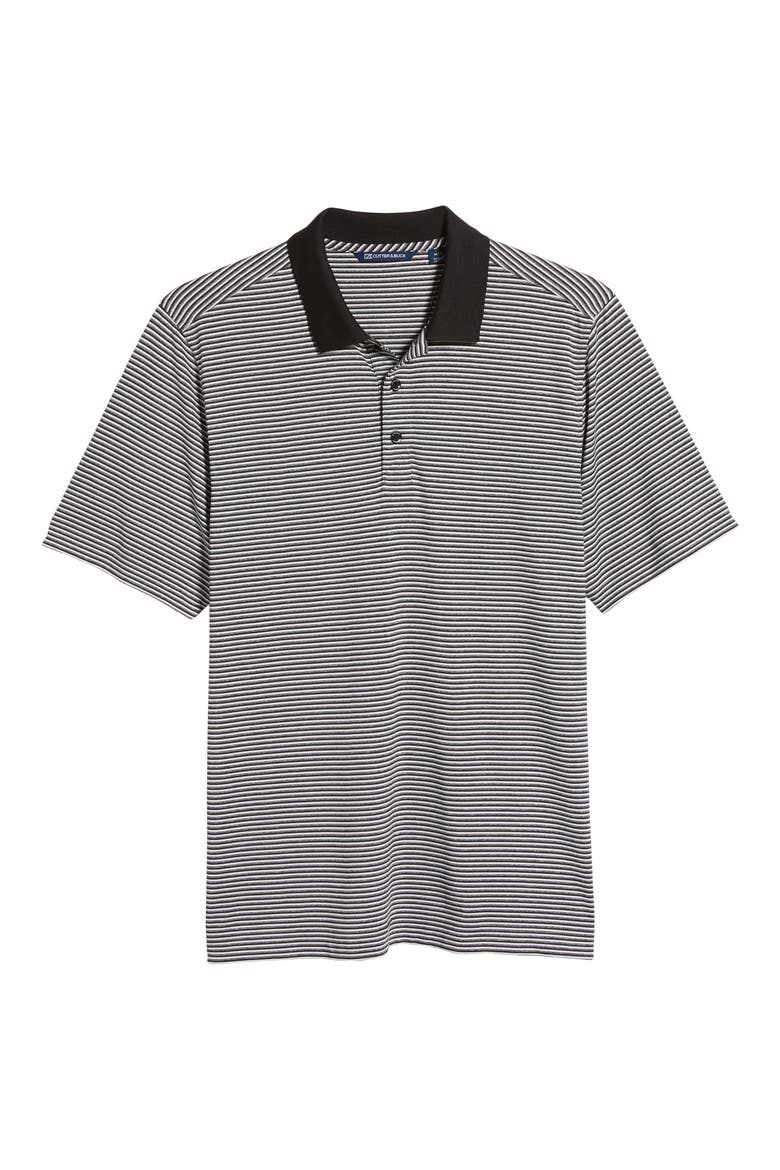 Forge DryTec Stripe Performance Polo, Alternate, color, BLACK