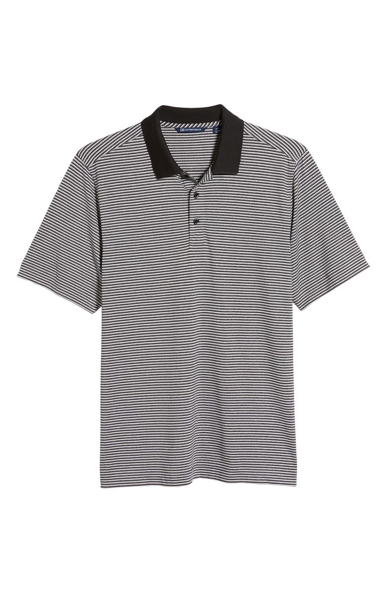 Cutter & Buck Forge DryTec Stripe Performance Polo, Alternate, color, Black