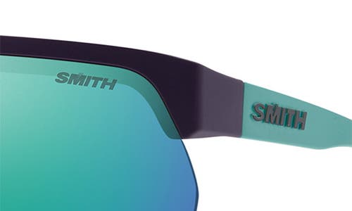 Smith Xc 138mm Chromapop™ Polarized Oversize Shield Sunglasses In Blue