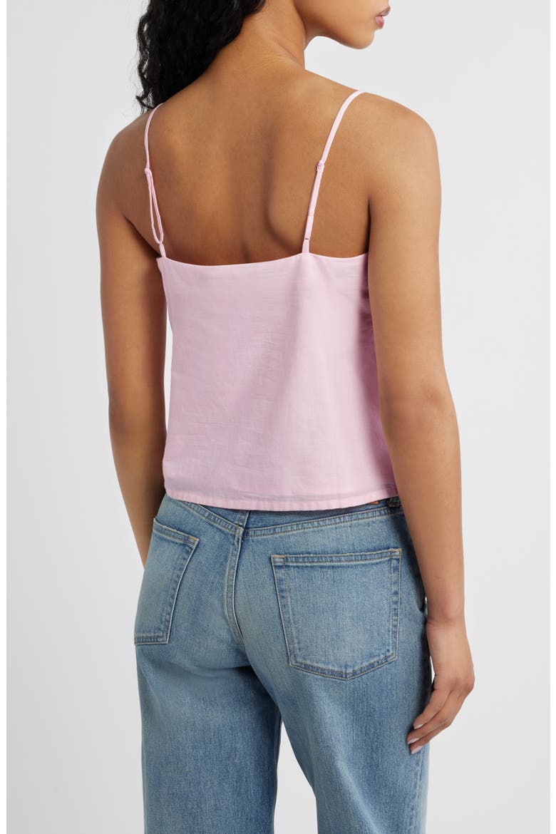 x Hannah Lovey Porter Lola Embroidered Detail Cotton Camisole (Nordstrom Exclusive), Alternate, color, LIGHT PINK