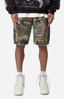 Distressed Cargo Shorts