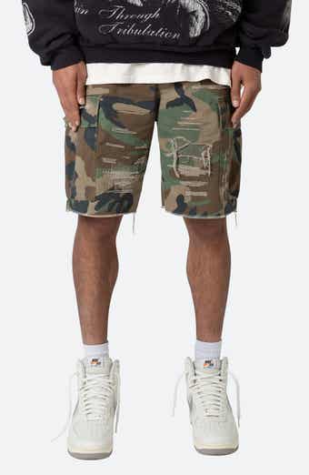 Distressed Cargo Shorts