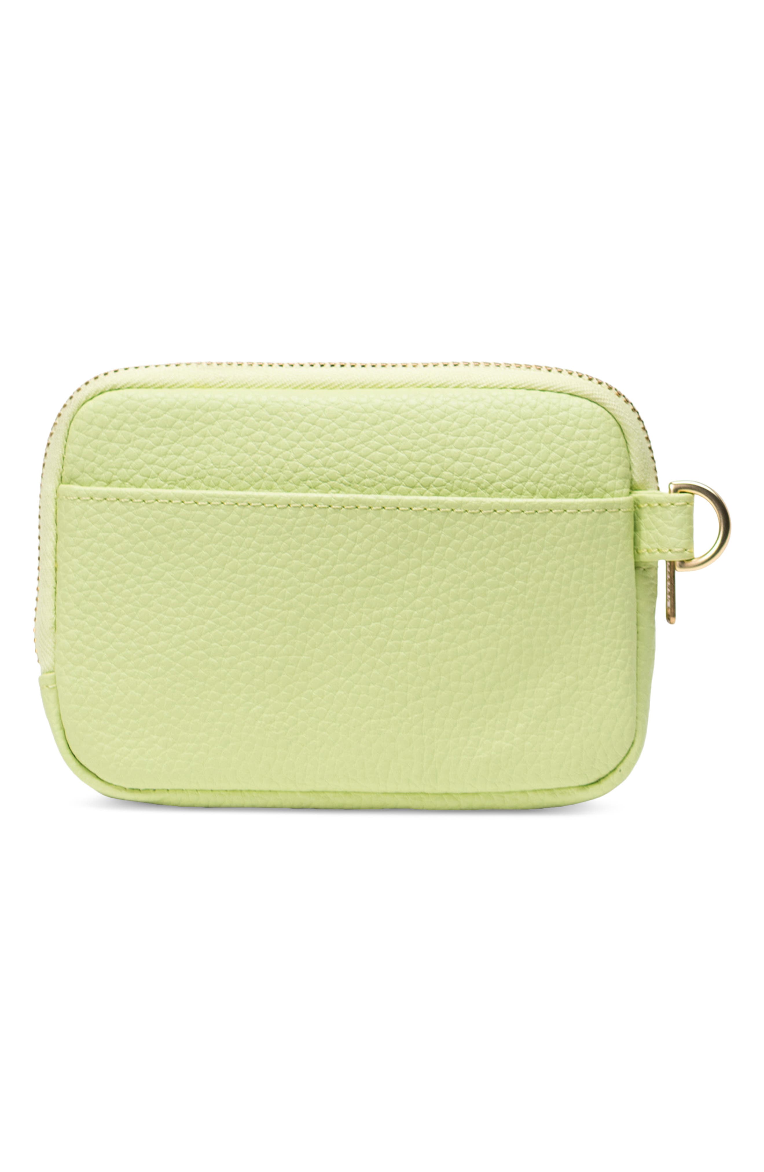 Herschel Supply Co. Oxford Faux Leather Zip Pouch, Alternate, color, Shadow Lime